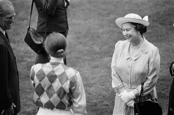 Members of the Royal Family at Ascot Racecourse, Berkshire