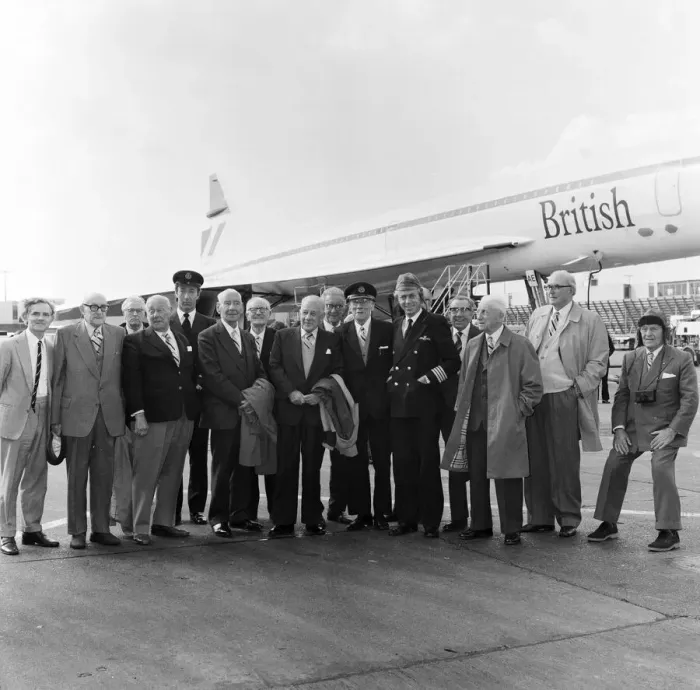 Framed Print : Eight members of the Royal Flying Corps went on a Concorde flight from Heathrow Airport