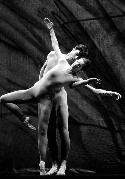 Members of the Sadlers Wells ballet company perform a contempory work during London