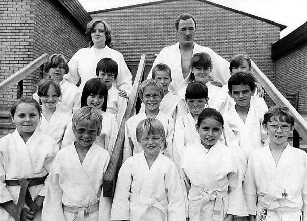 Members of the South Benwell Judo Club, held at the local primary school