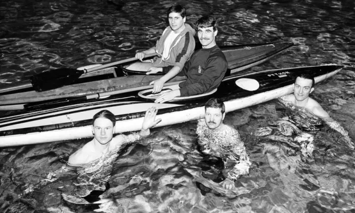 Framed Print : Members of the TA from Coulby Newham are to take to the water for charity in a marathon Framed Print : Members of the TA from Coulby Newham are to take to the water for charity in a marathon