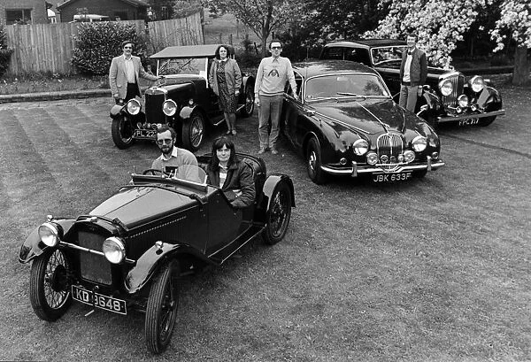 Members of the Teesside Yesteryear Motor Club. (Front) Tony and Alison Brown