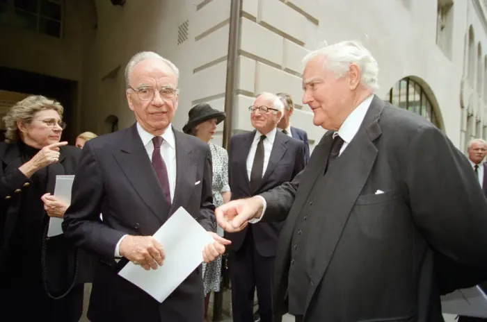 Framed Print : Memorial service for former Daily Mail editor Sir David English