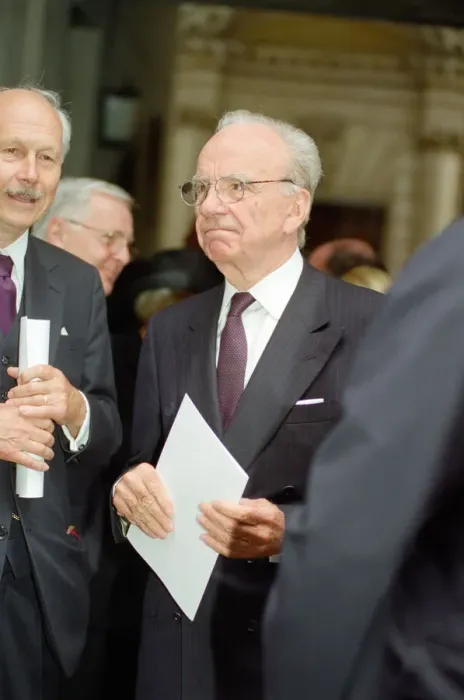 Framed Print : Memorial service for former Daily Mail editor Sir David English. Pictured, Rupert Murdoch Framed Print : Memorial service for former Daily Mail editor Sir David English. Pictured, Rupert Murdoch