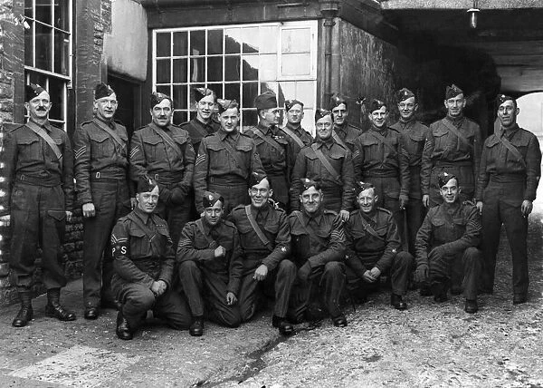Men of the East Yorkshire Regiment in Gloucestershire