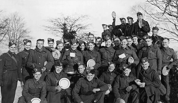 Men of the East Yorkshire Regiment pictured in Gloucestershire