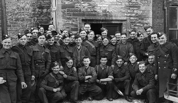 Men of the East Yorkshire Regiment training in Gloucestershire