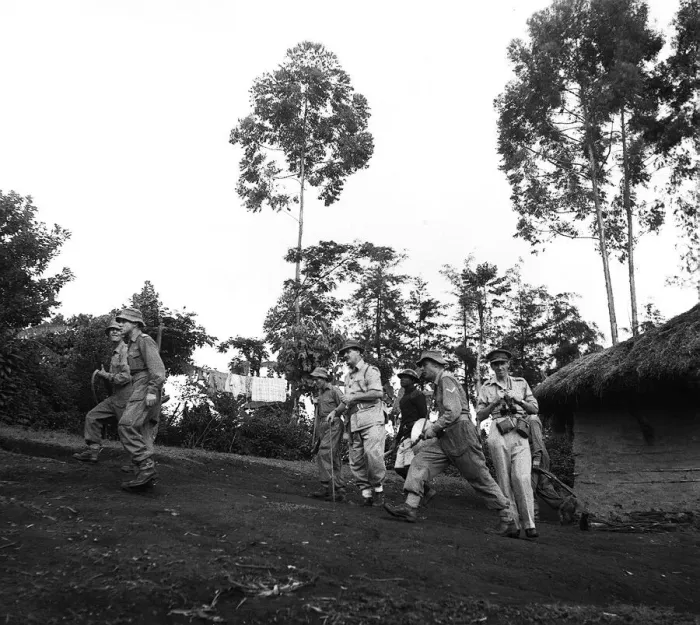Framed Print : Men from the Lancashire Fusiliers, based up country at Fort Hall in the Kikuyu reserve Framed Print : Men from the Lancashire Fusiliers, based up country at Fort Hall in the Kikuyu reserve