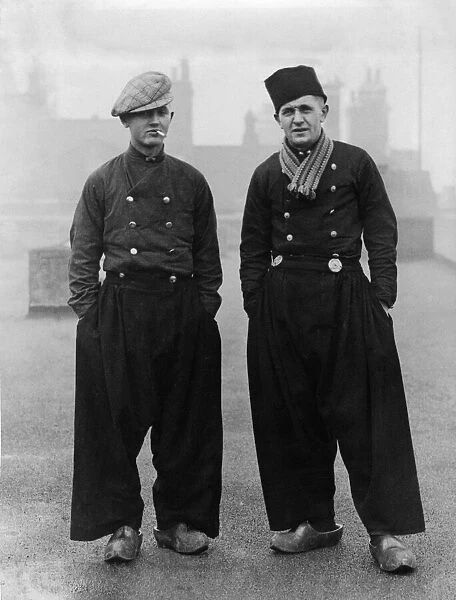 Two men pose for photograph in Birmingham, Tuesday 3rd December 1935