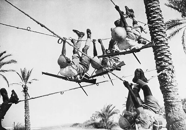 Men of the Sudanese Defence Force training in Africa during Second World War
