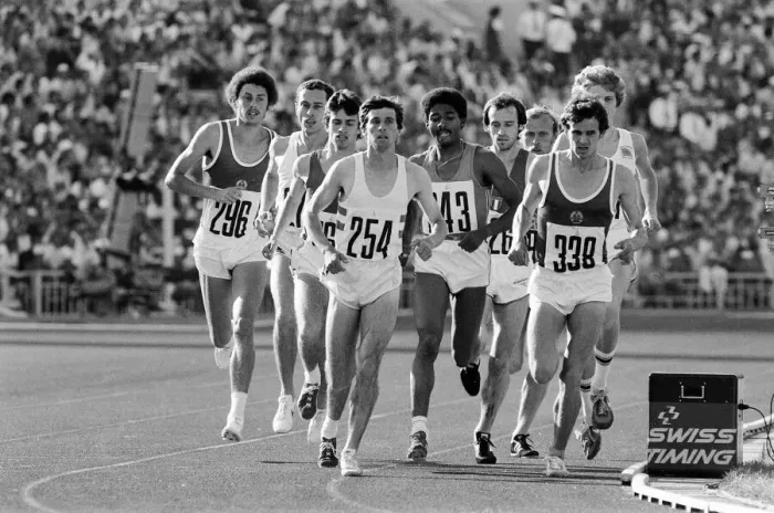 Framed Print : Mens 1500 metres final at the 1980 Summer Olympics in Moscow 1st August 1980 Framed Print : Mens 1500 metres final at the 1980 Summer Olympics in Moscow 1st August 1980