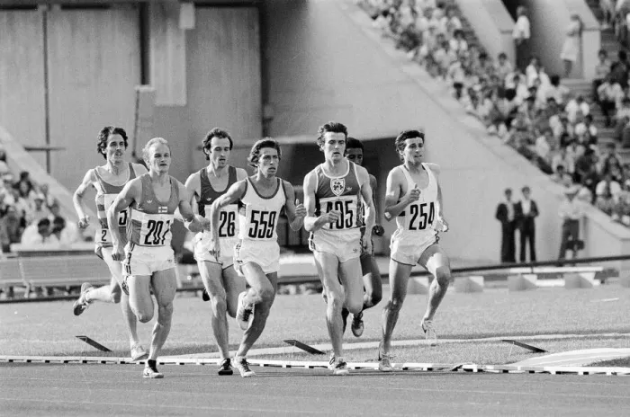 Framed Print : Mens 1500 metres Heats at the 1980 Summer Olympics in Moscow 31st July 1980 Framed Print : Mens 1500 metres Heats at the 1980 Summer Olympics in Moscow 31st July 1980