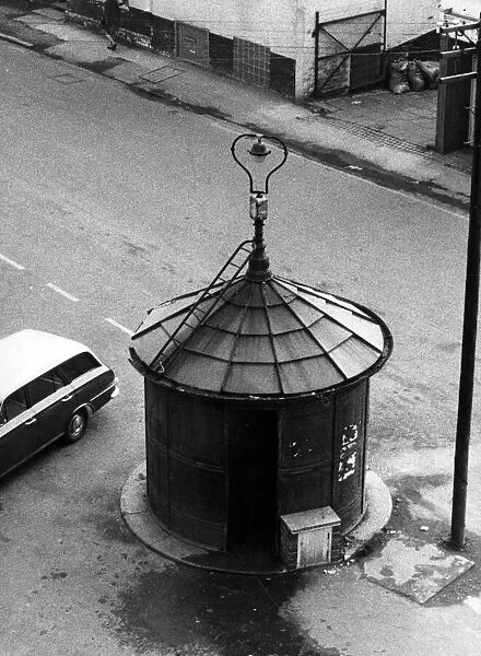 Mens lavatory, Ford Street, Coventry, removed in 1969. Circa 1969