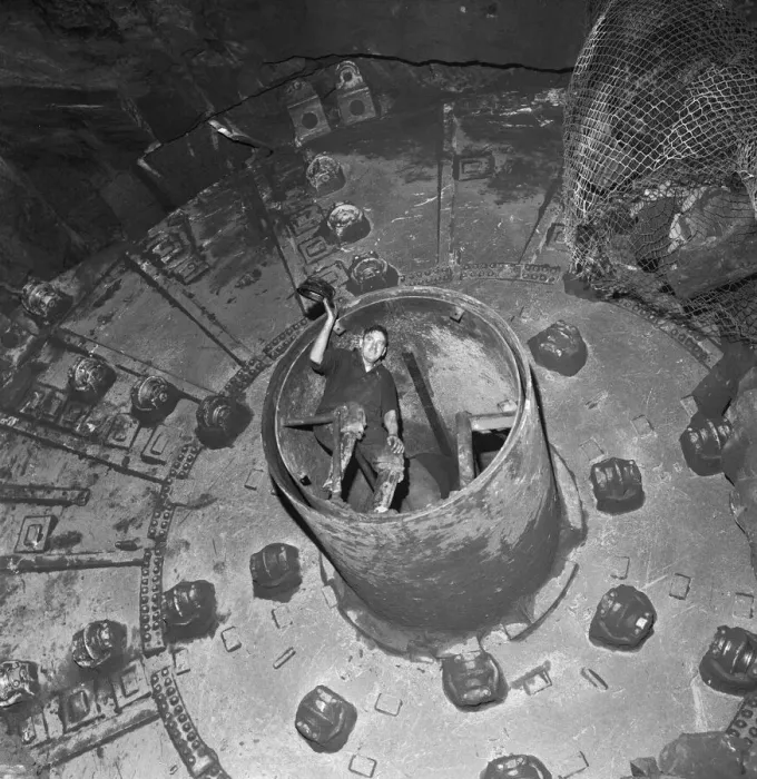 Framed Print : Mersey Tunnel breakthrough 4th March 1970 Breakthrough between the tunnels Framed Print : Mersey Tunnel breakthrough 4th March 1970 Breakthrough between the tunnels