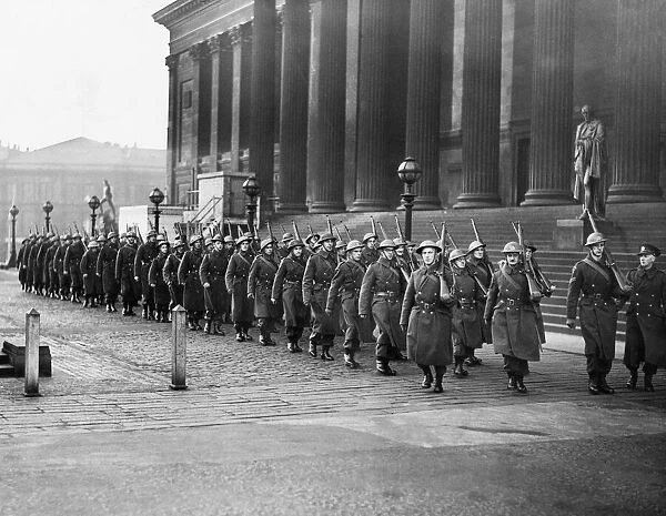 The Merseyside contingent of the Home Guard who will represent Liverpool in London