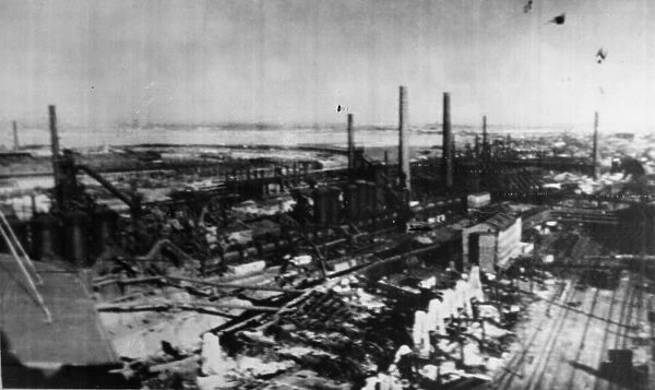 A Metal works at Dnipropetrovsk, demolished by the German army as they retreated from