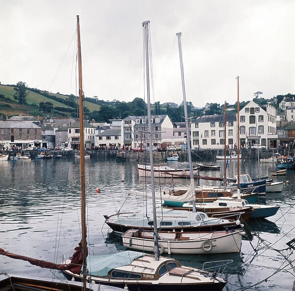 Mevagissey Harbour, Cornwall. 1973