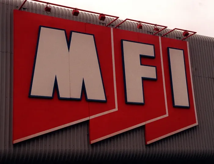 Framed Print : MFI Store in Wembley London February 1997 Stores Shopping