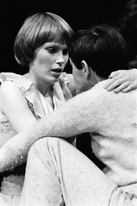 Framed Print : Mia Farrow is taking the part of Mary Rose at the Shaw Theatre, Euston Road