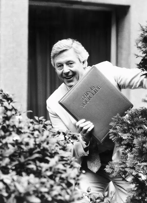 Framed Print : Michael Aspel tv presenter who is to host This Is Your Life Framed Print : Michael Aspel tv presenter who is to host This Is Your Life