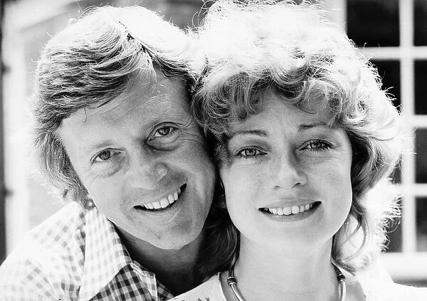 Michael Aspel TV Presenter with wife-to-be Elizabeth Power Actress DBase MSI
