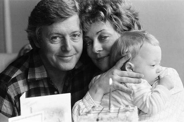 Michael Aspel and his wife Lizzie Power celebrate their sons 1st birthday
