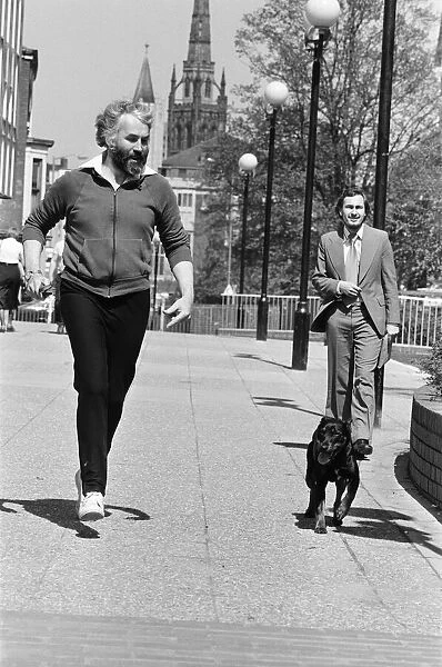 Michael Benfield, Ecology party candidate, jogging. 14th May 1979