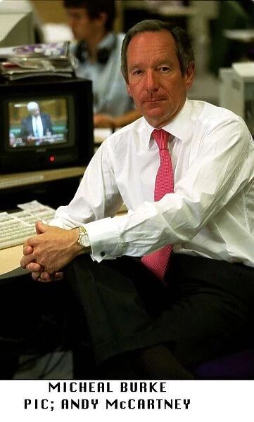 Michael Burke Newsreader and TV Presenter A©mirrorpix
