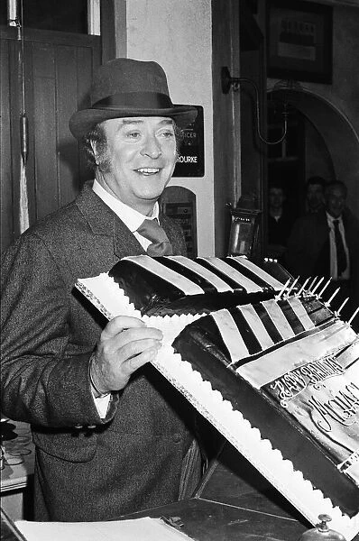 Michael Caine (actor) pictured at Pinewood Studios at a photocall for Jack The Ripper