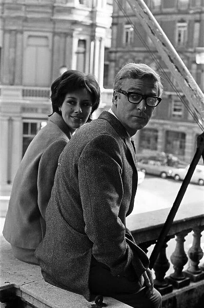 Michael Caine and Sue Lloyd on the set of The Ipcress File. 21st September 1964