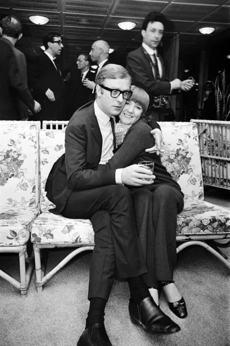 Framed Print : Michael Caine, who stars in the film Alfie poses with Cilla Black Framed Print : Michael Caine, who stars in the film Alfie poses with Cilla Black