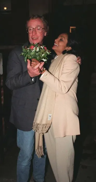 Framed Print : Michael Caine and wife arrive for film producer Michael Winners birthday party