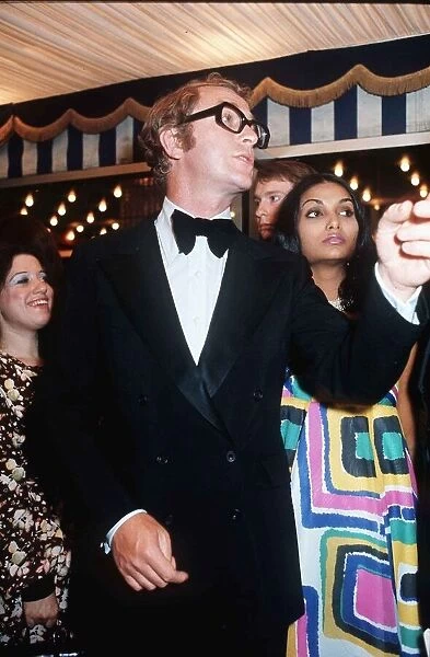 Michael Caine and his wife at the film Premiere Live and Let Die July 1979