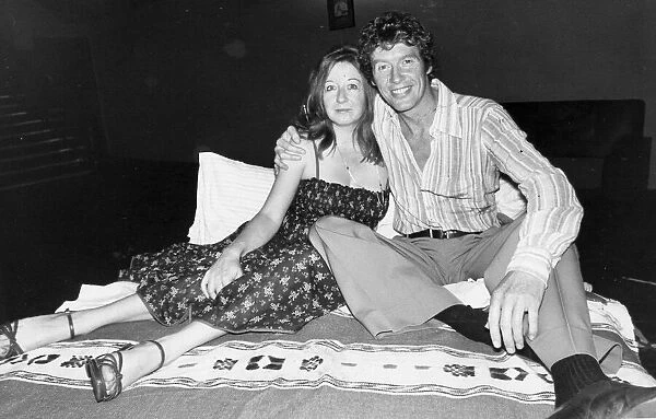 Michael Crawford with Frances Cuka at theatre press call - January 1977