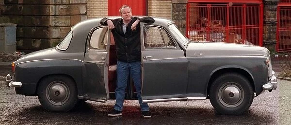 Michael Doherty and his 1959 Rover 90 February 1999 Road Record me