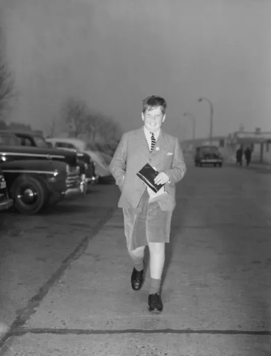 Framed Print : Michael Donovan Millionaire when he is 17. February 1952 C408  /  4
