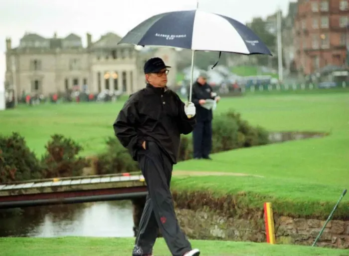 Framed Print : Michael Douglas at Dunhill Cup St Andrews October 1998