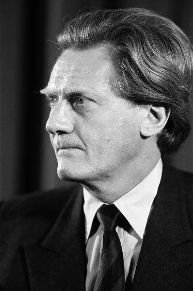Michael Heseltine, giving a press conference following his resignation as Minister for