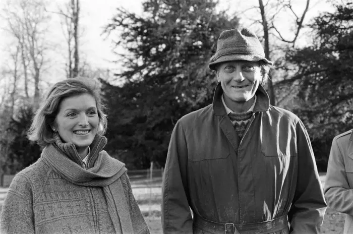 Framed Print : Michael Heseltine, pictured at his home with his wife Ann