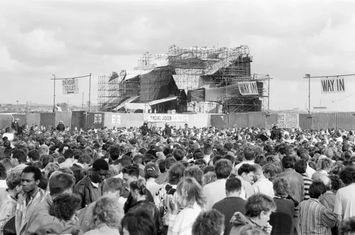 Framed Print : Michael Jackson, Bad Tour 1988, concert at Aintree Racecourse, Aintree, Merseyside Framed Print : Michael Jackson, Bad Tour 1988, concert at Aintree Racecourse, Aintree, Merseyside