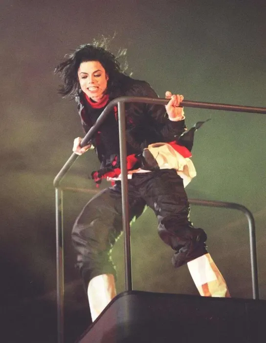 Framed Print : Michael Jackson at the Brit Awards 1996 where he won a special award for Artist of a