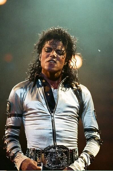 Michael Jackson seen here in concert at Milton Keynes. 10th September 1988