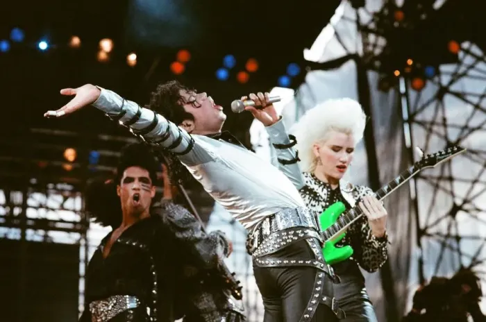 Framed Print : Michael Jackson seen here in concert at Roundhay Park. 29th July 1988 Framed Print : Michael Jackson seen here in concert at Roundhay Park. 29th July 1988