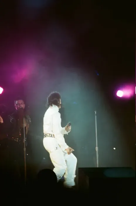 Framed Print : Michael Jackson seen here after perforiming on stage at Wembley during the Bad concert Framed Print : Michael Jackson seen here after perforiming on stage at Wembley during the Bad concert