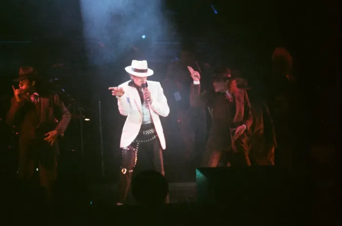 Framed Print : Michael Jackson seen here after perforiming on stage at Wembley during the Bad concert Framed Print : Michael Jackson seen here after perforiming on stage at Wembley during the Bad concert