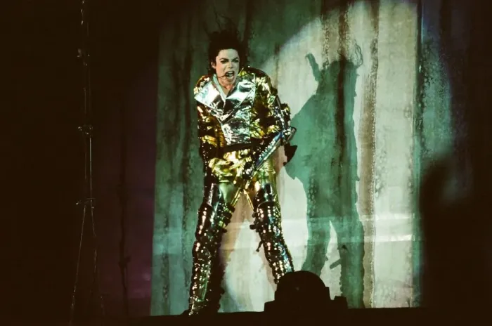 Framed Print : Michael Jackson seen here on stage in Prague. 8th September 1996 Framed Print : Michael Jackson seen here on stage in Prague. 8th September 1996