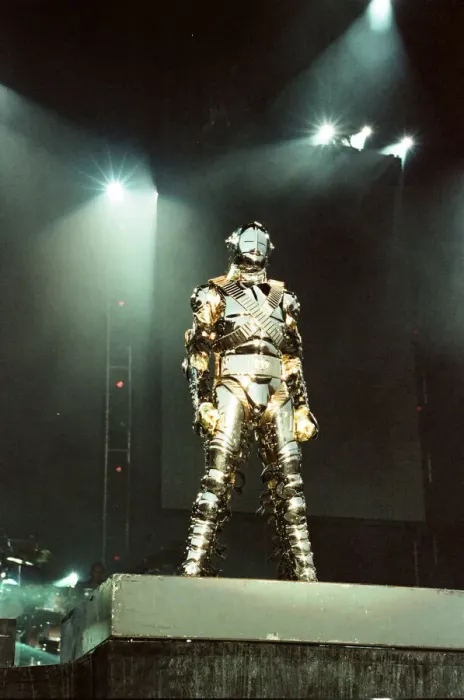 Framed Print : Michael Jackson seen here on stage at Sheffield 10th July 1997