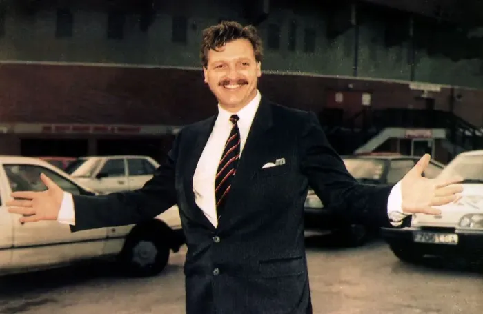 Framed Print : Michael Knighton businessman & director of Manchester United Football Club at Old
