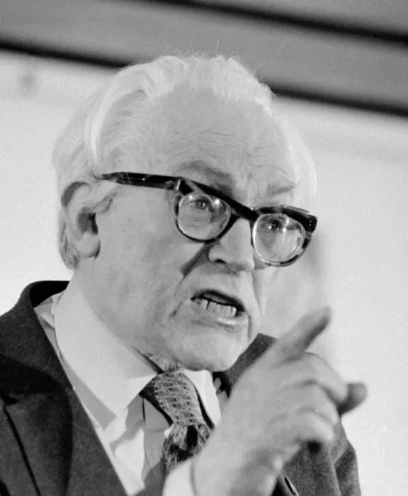 Framed Print : Michael Labour Party Leader Michael Foot seen here talking at the London College of Framed Print : Michael Labour Party Leader Michael Foot seen here talking at the London College of