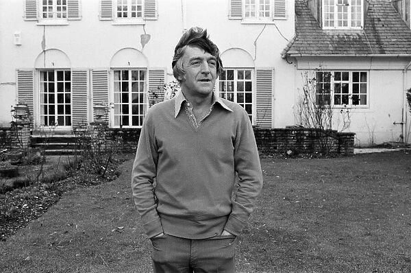 Michael Parkinson at home in Berkshire. 1st March 1978